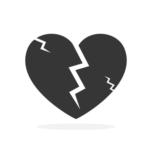 Εικονίδιο σπασμένες καρδιές-διάνυσμα. — Διανυσματικό Αρχείο