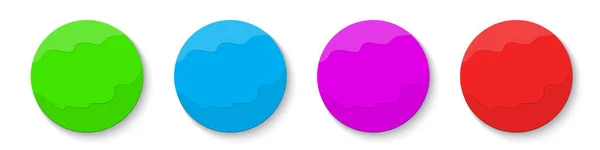 Boutons vectoriels colorés isolés — Image vectorielle
