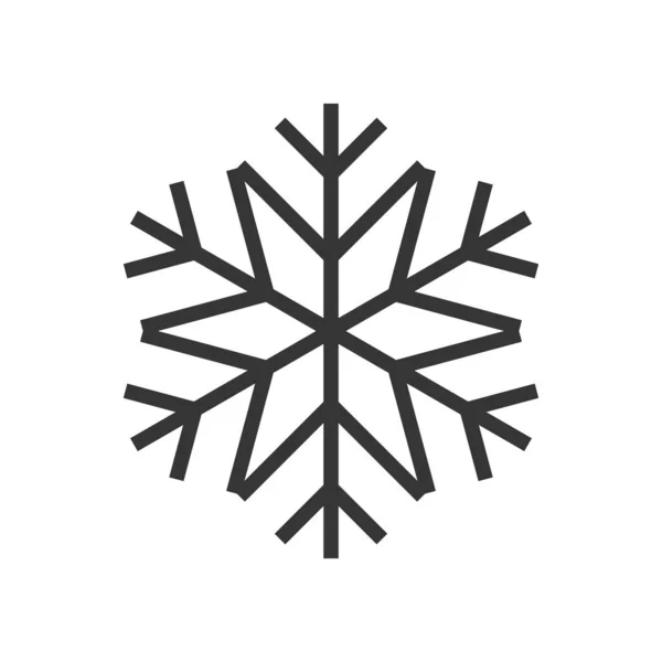 Copo de nieve icono - vector . — Archivo Imágenes Vectoriales