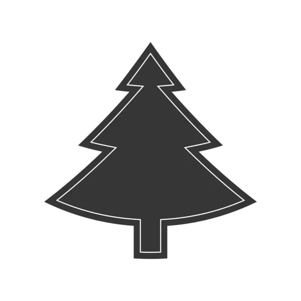 Karácsonyfa ikon - vektor. — Stock Vector