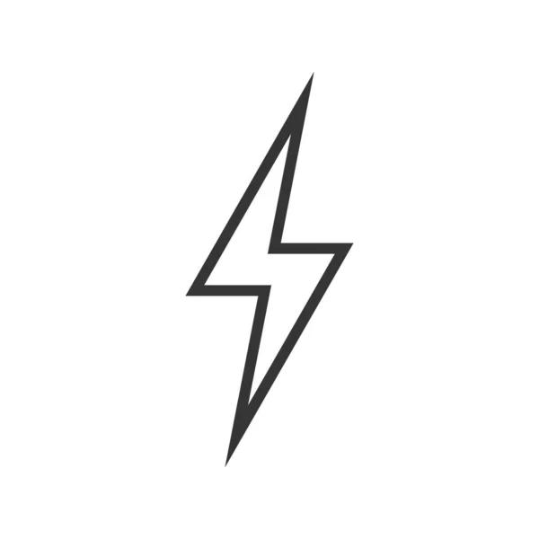 Lightning icoon - vector. — Stockvector