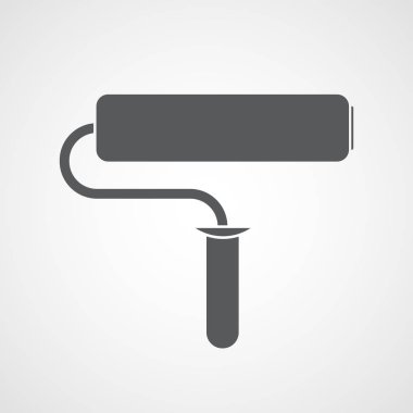 Boya silindiri ikonu. vektör illüstrasyonu.