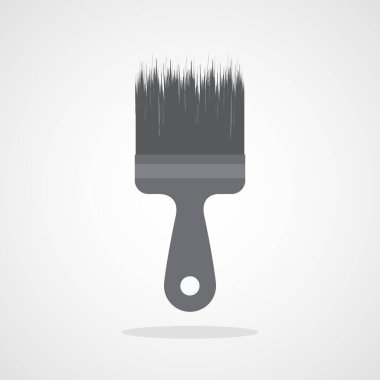 boya fırçası ikonu. vektör illüstrasyonu