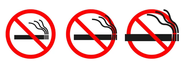 No Smoking sign on white background - vector — Stockvector