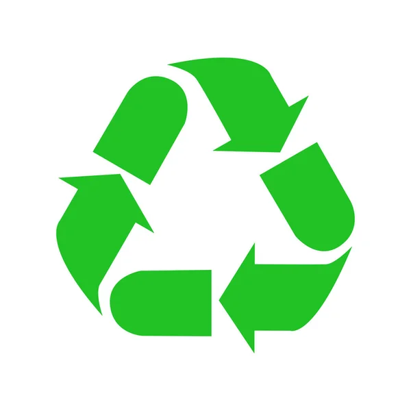 Recycle vector icon. Recycled cycle arrow. — Stock Vector