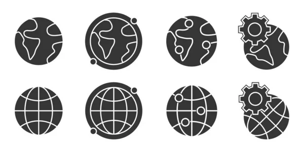 Conjunto de iconos de comunicación global - vector . — Archivo Imágenes Vectoriales