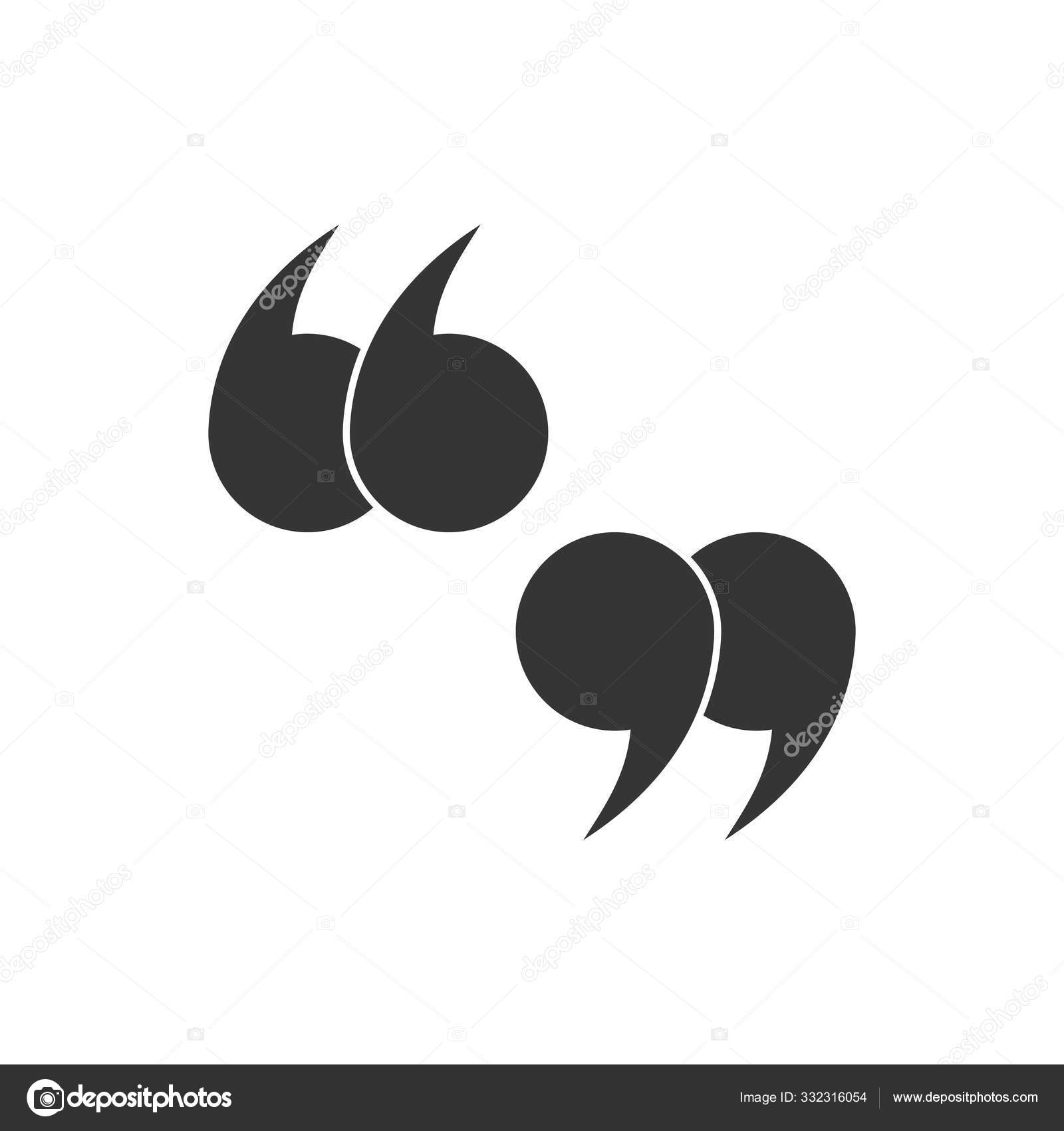 Double quote mark icon - vector icon. — 스톡 벡터 © chekman1 ...