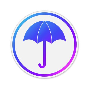 vektör şemsiye simgesi izole edildi