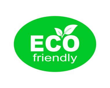 Çevre dostu bir çevre. Vektör tasarım ögesi.