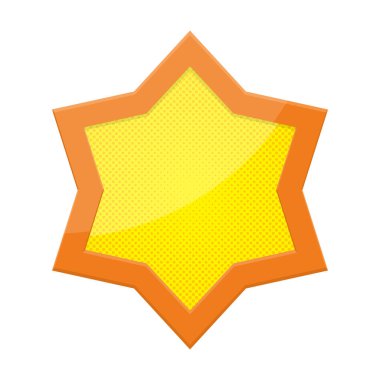 Pop Art Design 'de David' in Yıldızının Noktası.