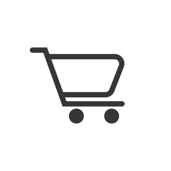 Vector icono de compras aislado . — Vector de stock