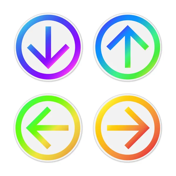 Vector color Arrows isolated — Stock Vector