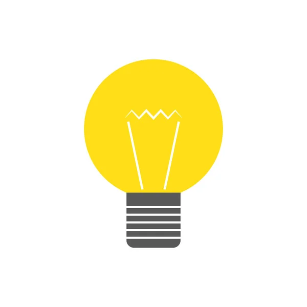 Vector light bulb icon isolated. — Stock Vector