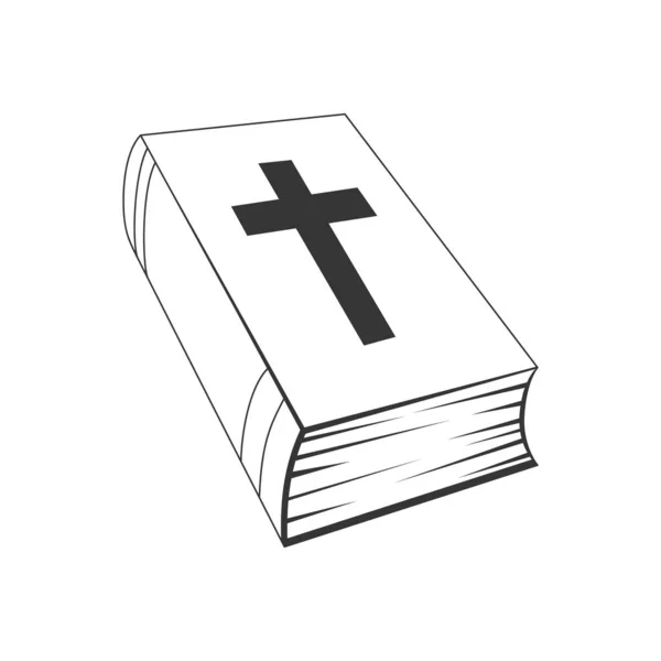 Icono de la Biblia - vector . — Vector de stock