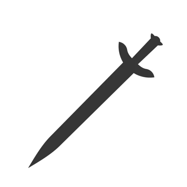 Flat vector sword icon. — 스톡 벡터