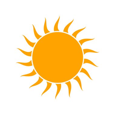 vektör güneş simgesi