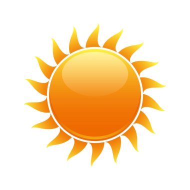 vektör güneş simgesi