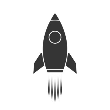 vektör roket simgesi.