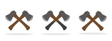 Çapraz eksen seti izole edildi. Vektör Eksen simgeleri