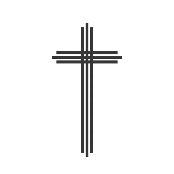 Christian Cross simgesi - vektör. — Stok Vektör