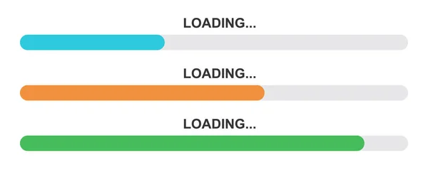 Set of vector loading icons. — 스톡 벡터