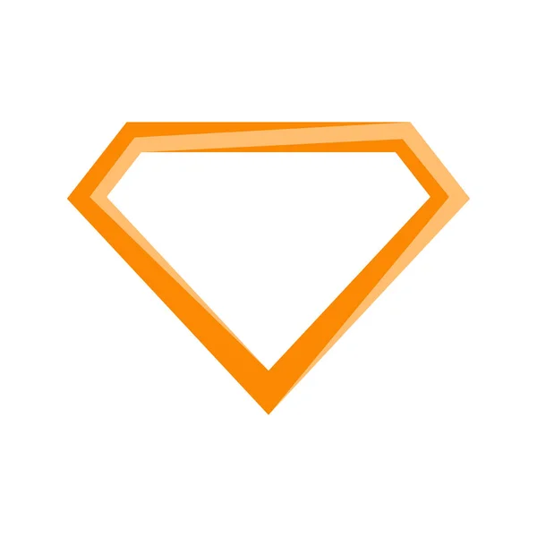 Abstrakt vektor diamant ikon — Stock vektor