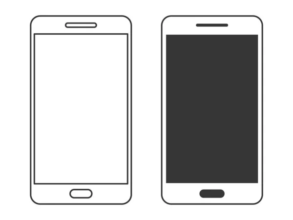Set of Smartphone icons isolated - vector — 스톡 벡터
