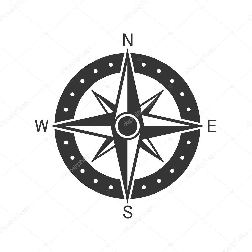 Vector Compass icon.