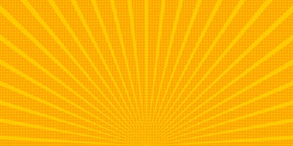 Яскравий Фон Сонячними Променями Точками Абстрактний Фон Дизайном Напівтонових Точок — стоковий вектор