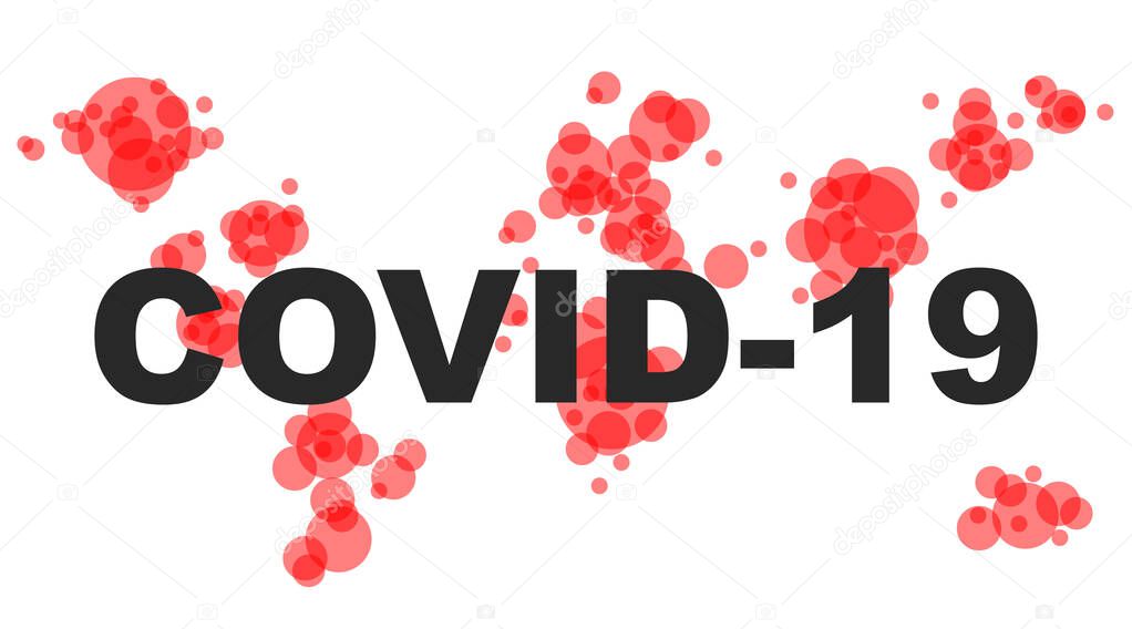 Covid-19 background. Stop Coronavirus concept. Coronavirus control. Fighting coronavirus. Vector illustration.