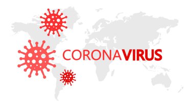Covid-19 kavramsal vektör arkaplanı.