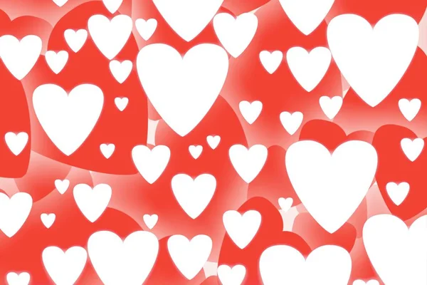 Red Hearts Texture Background Abstract Concepts Love Valentine Sweetest Day — Stock Photo, Image