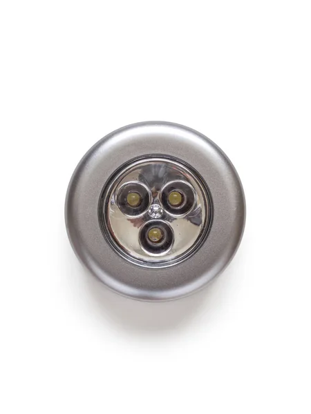 Ledlamp, ronde vorm, op witte achtergrond — Stockfoto