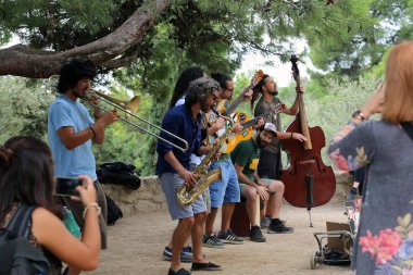 Park Guell 'de müzisyenler
