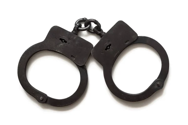 Police handcuffs — Stock Photo, Image