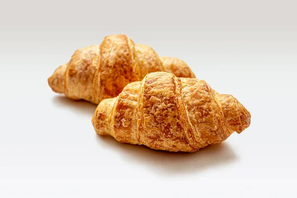 Traditionella franska mini croissanter till frukost — Stockfoto