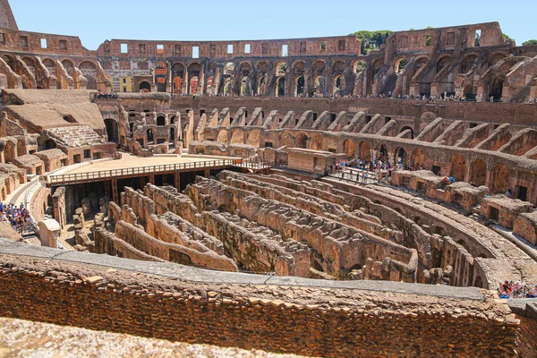 Roma Talya 2019 Antik Dünyanın Büyük Amfitiyatrosu Olan Görkemli Colosseum — Stok fotoğraf