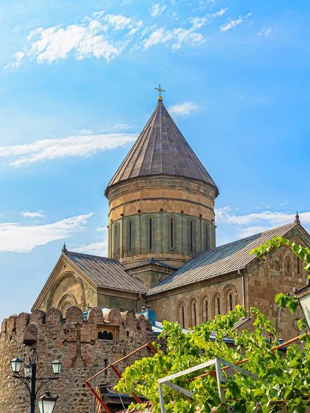 Mtskheta Georgia 2019 Svetitskhoveli Katedral Gereja Patriarkat Gereja Ortodoks Georgia — Stok Foto