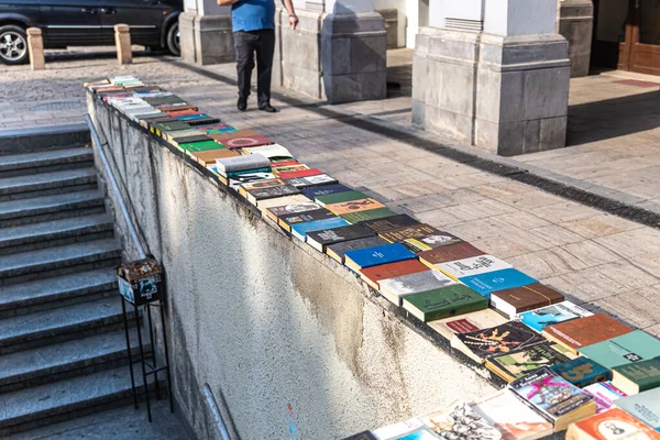 Tbilisi Georgia 2019 Concrete Border Pedestrian Crossing Center Tbilisi Old — Stock Photo, Image