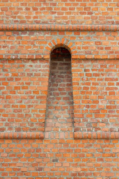 Mauerwerk Fragment Aus Dem Roten Ziegel Der Festungsmauer Den Moskauer — Stockfoto