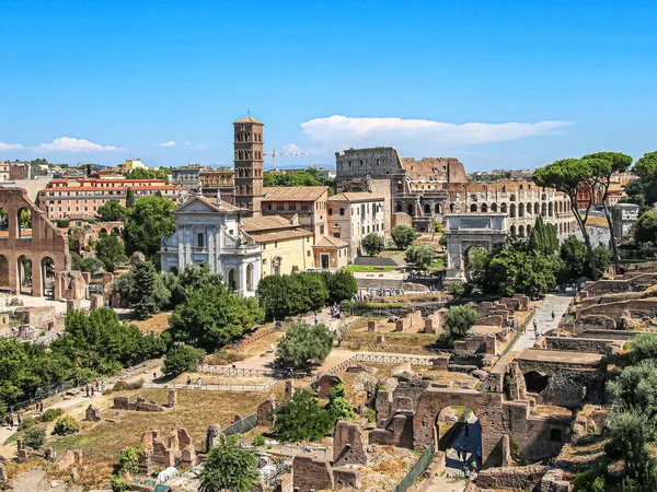 Roma Talya 2017 Antik Roma Nın Merkezindeki Antik Roma Forumunun — Stok fotoğraf