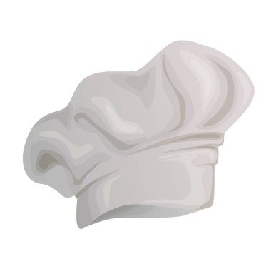 Arkaplanda beyaz şapka simgesi pişir.