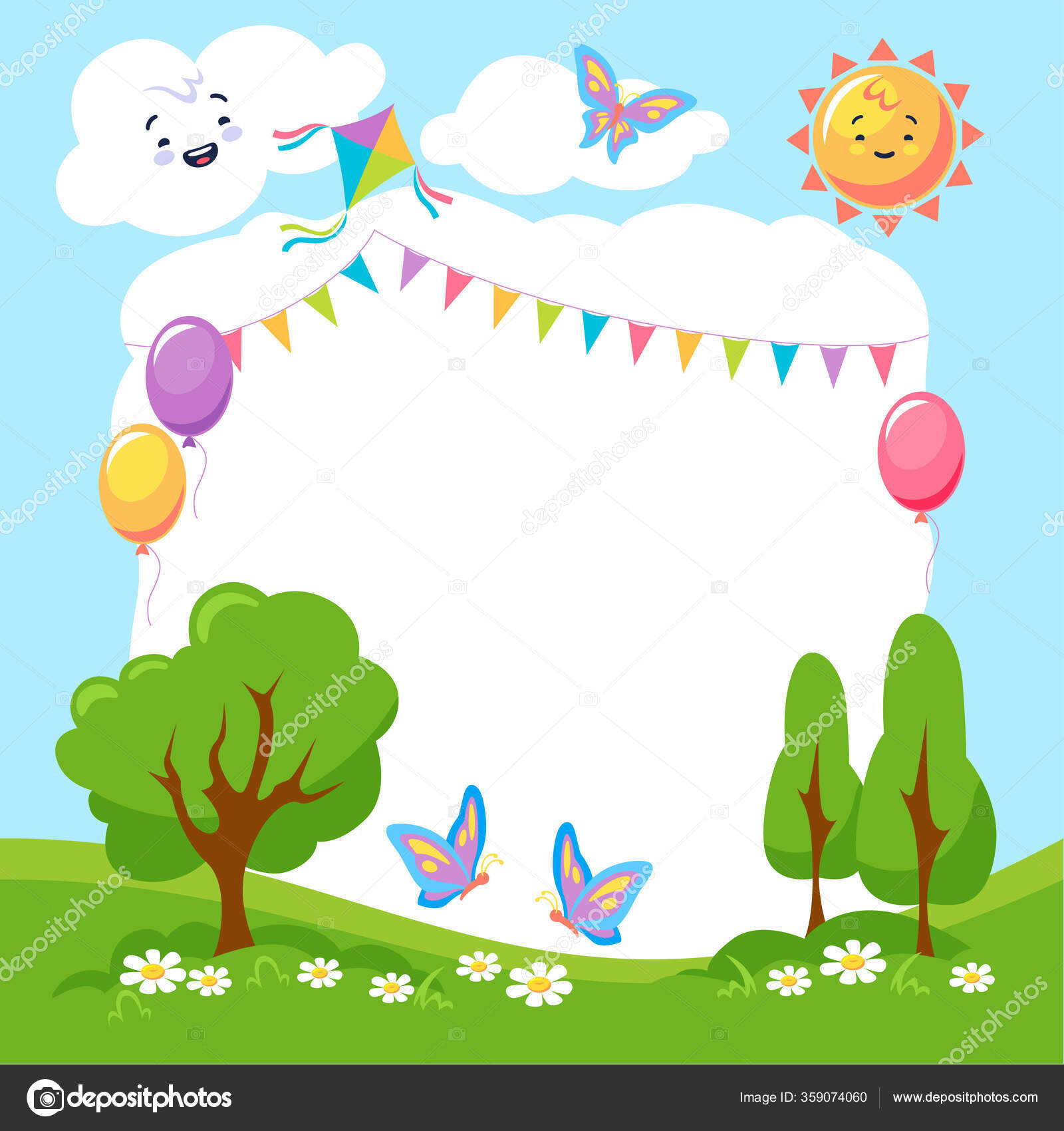 wallpapers Creative Scenery Creative Nature Drawing For Kids https depositphotos com 359074060 stock illustration cute colorful summer creative children html
