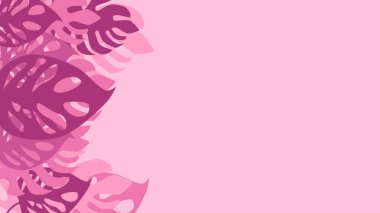 Tropikal filodendron arkaplanı terk eder.