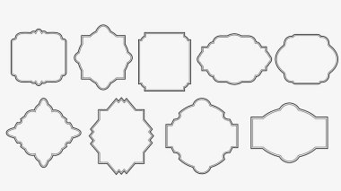 Süslü klasik çerçeve seti