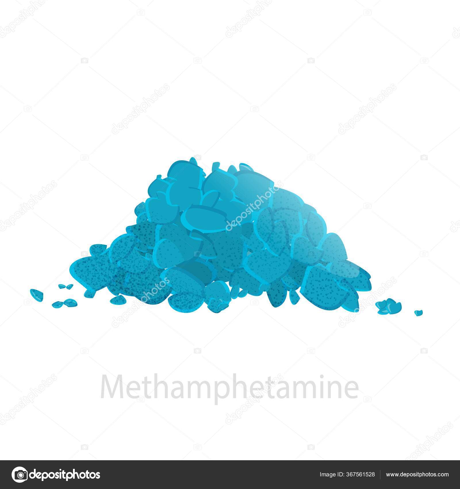 Image vectorielle La drogue est la méthamphétamine sous la forme d'un tas  de cristaux bleus par ©pegasustudio - 367561528, image size:1600x1700