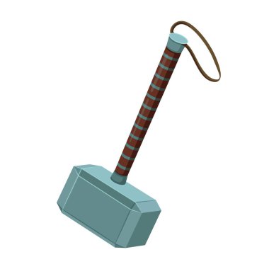 Thor, gök gürültüsü tanrısı Thor 'un efsanevi silahı Mjellnir' i çekiçledi..