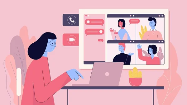 Reunião de chamada em conferência Imágenes Vectoriales, Gráfico Vectorial de Reunião de chamada em conferência - Página 9 | Depositphotos