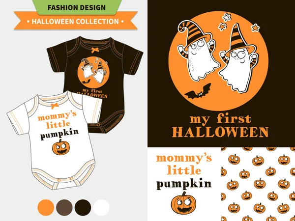 Halloween fashion set. — Stock Vector