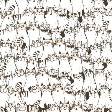 Komik Kediler ile Seamless Modeli.